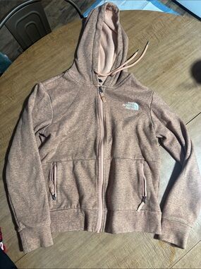 The North Face Pink Heather Zip Hoodie Jacket